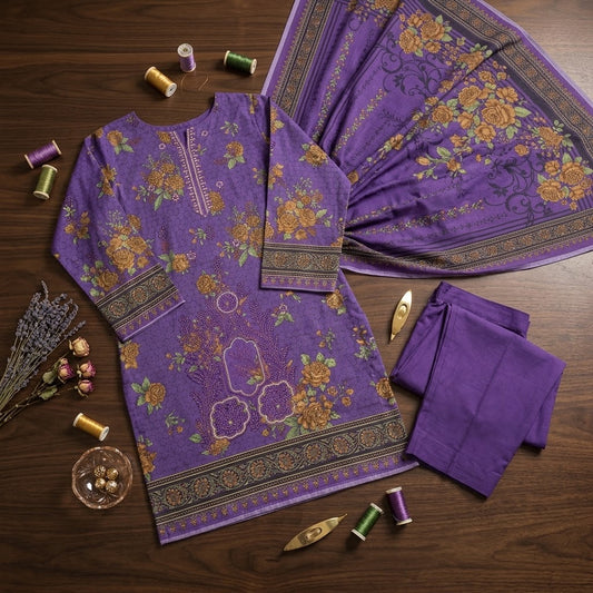 Maria.B replica dhanak suit dupatta