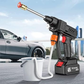 Cordless washer drawing water from bucket