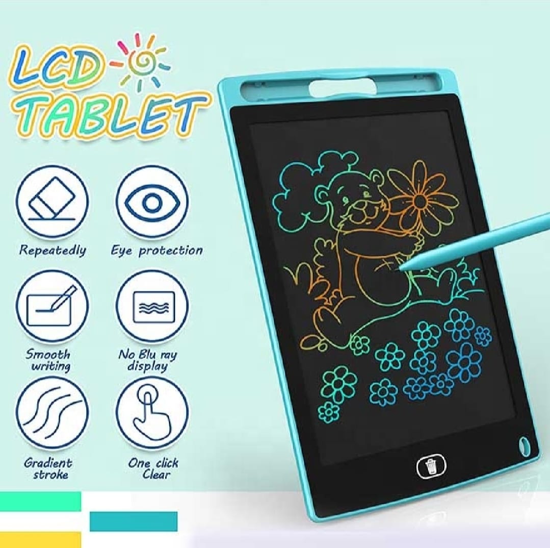 LCD Writing Tablet for Kids – 8.5 inch Colorful Doodle & Drawing Board