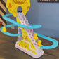 Small Duck Stair Climbing Toy – Musical Duck Track Slide Playset for Kids